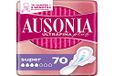 Ausonia Plus Super 70 serviettes hygiéniques avec ailettes, protection tout-en-un
