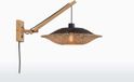 GOOD&MOJO Wandlamp Kalimantan - Bamboe/Zwart - 55x44x45cm - Binnen Scandinavisch,Bohemian