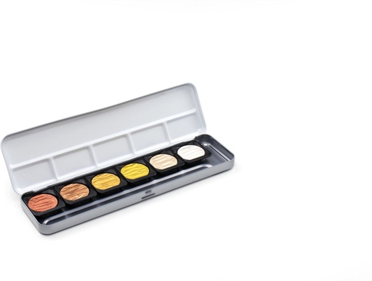 Kangaro Verftablet 30mm metallic kleuren 6 stuks