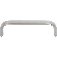 Häfele Poignée de meuble H1045 Poignée en forme d'étrier en acier inoxydable brossé mat, 160 mm