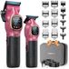 Tondeuse à cheveux homme - Appareil de coupe sans fil - 9000 RPM - Avec 10 sabots - Avec station de charge