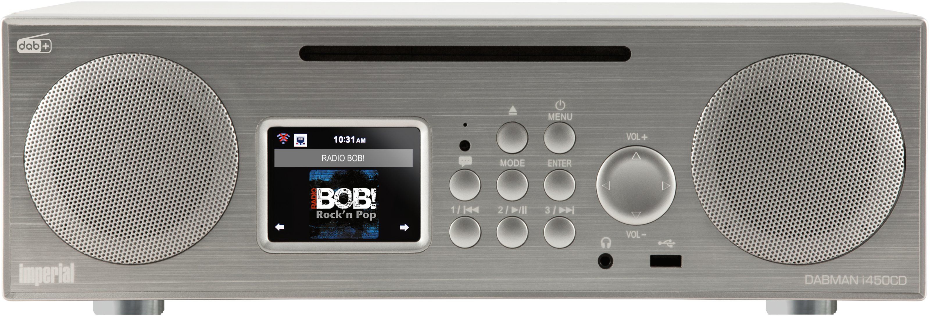 Imperial DABMAN i450 CD - Draagbare Radio - DAB/DAB+/UKW - Zilver/Wit
