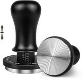 Unyqoos® Ergonomische koffietamper met drukregeling en roestvrijstalen basis