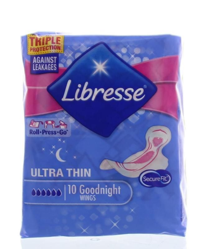 Libresse Invisible Ultra Goodnight Maandverband 10st