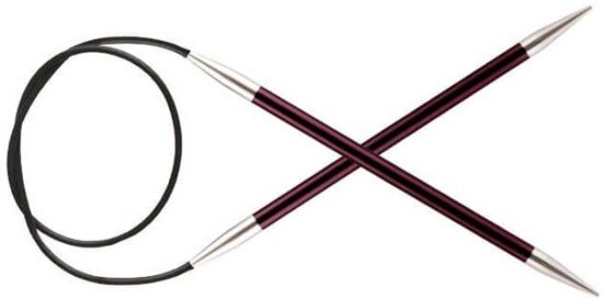 KnitPro Zing rondbreinaald met vaste kabel 6.o mm 80 cm