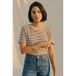 AWARE T-shirt rayé - beige