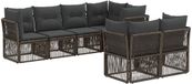 vidaXL Tuinbank - Grijs - Poly Rattan