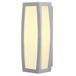 SLV MERIDIAN BOX buiten wandlamp E27 IP54 25W Aluminium Zilvergrijs