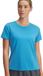 Under Armour UA Launch Shortsleeve Dames Sportshirt - Lichtblauw