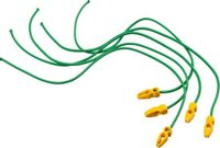 Nature Elastische Band Met Clip - Klim-En Geleide Artikel - 0.5x0.5x65 cm Groen