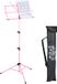 Relaxdays lessenaar bladmuziek - uitschuifbaar - opvouwbaar - 140x53x49 cm - roze