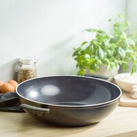 BK Easy Induction Ceramic Wokpan - 36 cm - Zwart