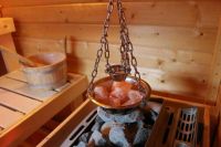Merkloos Roestvrijstalen Sauna Verdamperschaal met Accessoires, 16 cm
