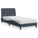 VidaXL Cadre de lit Gris Velours 80x200 cm