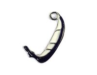 INNSPIRO Nice Charms Metalen hanger gondel, wit en zwart, 20 x 11 mm, 25 stuks