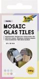 Folia Paper Mozaieksteentjes folia 10x10mm glas pastel assorti | 4 stuks