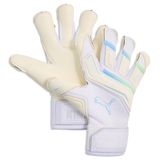 PUMA Gants de gardien King Ultimate Hybrid White Pack - Blanc/bleu/vert, pointure 8½