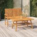 Prolenta Maison Exclusive - 2-delige loungeset voor de tuin, gemaakt van massief acaciahout