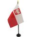 AZ FLAG Tafelvlag Polen met adelaar 15x10 cm Polyester 100D Plastic Voet