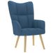 VidaXL Relaxstoel stof blauw