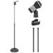 Pyle Microfoonstandaard Universeel – Verstelbaar 92-162 cm – Compact & Stevig – Inclusief Microfoonclip & Rubbervoet – Zwart