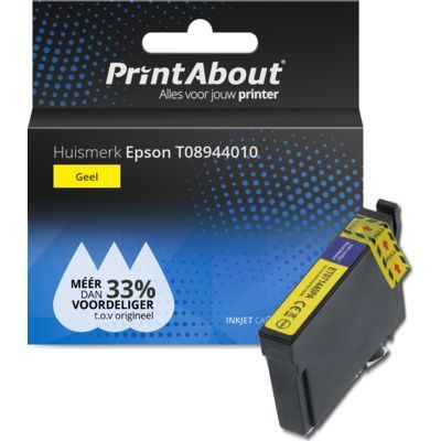 PrintAbout Compatible Yellow Ink Cartridge for Epson T08944010 - Single Pack