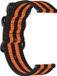 Strap-it Bracelet montre intelligent en nylon - Convient pour Amazfit GTS 2 - Noir/Orange