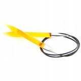 KnitPro Aiguilles à tricoter circulaires en acrylique 120cm - 10.00mm Jaune/Argent/Noir