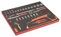 Bahco Foaminlay Fit&Go 3/3 met doppen | slagdoppen en toebehoren 1/2\" en snijgereedschap - met lasermarkering - 56-delig - FF1A208LM