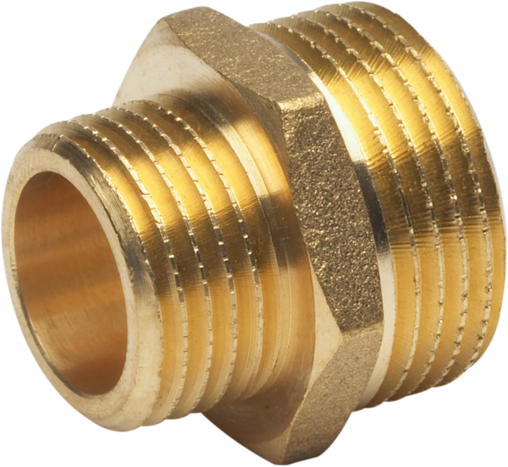 Meister Messing Dubbele Nippel 1''X3/4 W - WU9922390