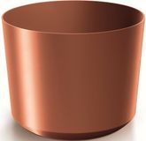 Prosperplast Plantenpot/bloempot Babylon - kunststof - buiten/binnen - koper - D39 x H39 cm