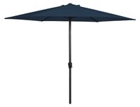 OUTFIT Terrasparasol Zeshoek Zwart, Donkerblauw