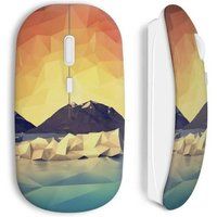 Maniacase Pixel Mountain Design Wireless Mouse