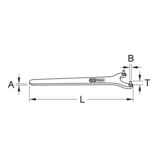 KS Tools scharnier tweegats moeraanzetter, 18 - 40 mm