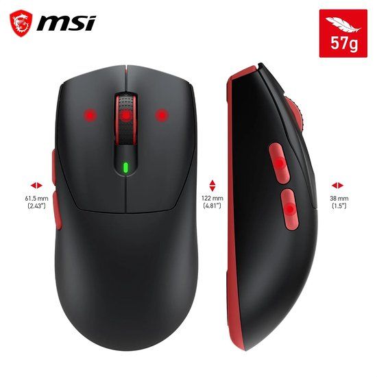 MSI FORGE GM340 WIRELESS BLACK