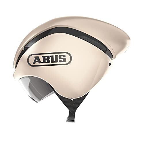 Abus Gamechanger TT Tijdrijhelm, aerodynamische fietshelm met optimale ventilatie-eigenschappen voor dames en heren, goud, maat L