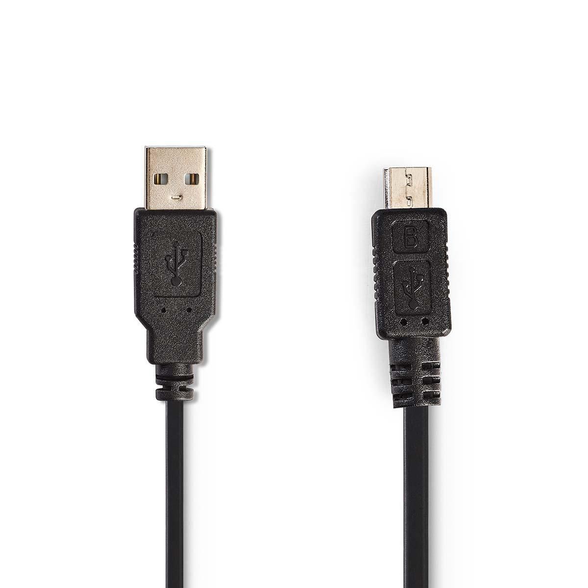 Nedis CCGP60540BK20 - USB-kabel - 2 m - Zwart