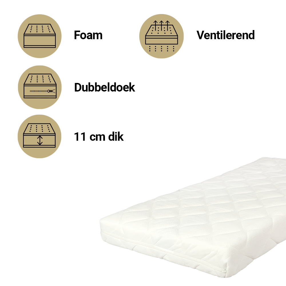Best Sleep Matras Best Sleep Ledikant Comfort Cloudy 60x120
