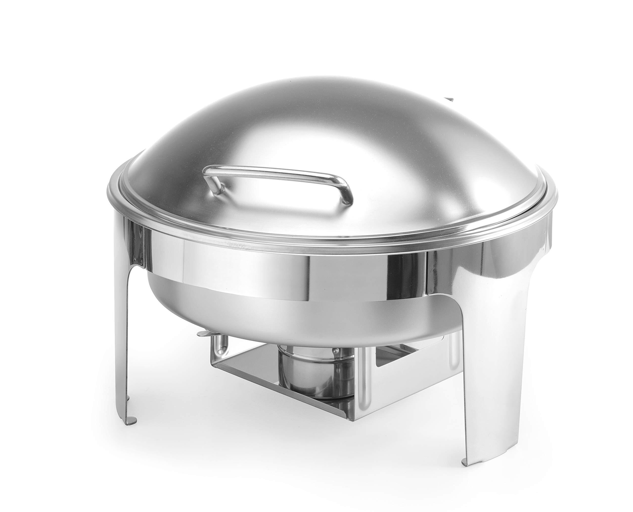 Hendi Ronde Chafing Dish | Mat RVS | 6 Liter | 465x420x(H)320mm