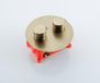 Fortifura Calvi Thermostatische Inbouwkraan - inbouwdeel - rond - geborsteld messing (goud)
