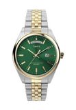 Timex Timex Legacy Kwarts Analoog Horloge Twee Toon En Grun Case: 100% Stainless Steel | Armband: 100% Stainless Steel 41 TW2W42800AJ
