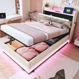 Singularity Kinderbed gestoffeerd 90x200cm beige