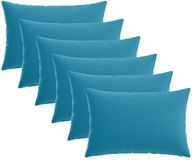 vidaXL - Taie d'oreiller - 6 pièces - HEERLEN - Bleu clair - 40 x 60 cm - Polyester