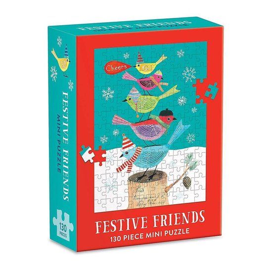 Galison Festive Friends Mini Puzzle