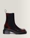 Dr. Martens Maybole Chelsea Boots in Leather with Square Toe Shoes in Red, Size: 41