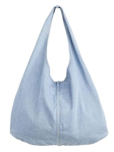 Levi's denim schoudertas Emerson lichtblauw