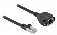 DeLOCK 87005 Câble réseau Noir 5 m Cat6a S/FTP