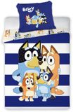 4KidsOnly Bluey dekbedovertrek - Katoen - Multi Colour - Eenpersoons - 140x200 cm