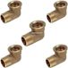 Set de 5 raccords en cuivre pour polyéthylène, 1/2 pouce
