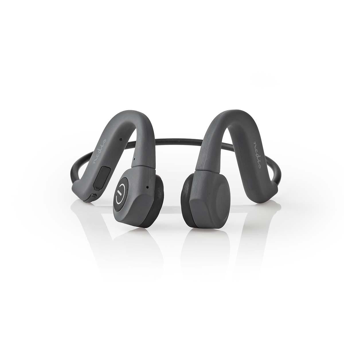 Nedis HPBT5400GY - Bone Conduction Hoofdtelefoon - Draadloos - Grijs
